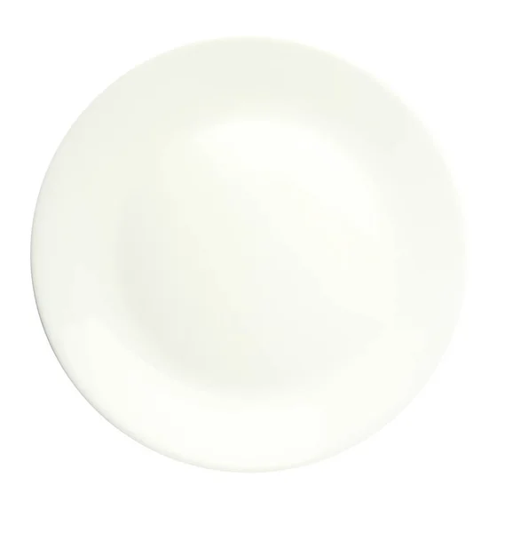  Beyaz bir arka plan üzerinde izole plaka. plaka üstten görünüm beyaz pla