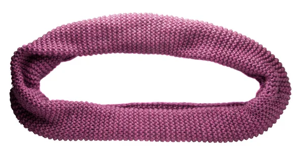 Foulard isolé sur fond blanc.Scarf vue du dessus .pink foulard — Photo