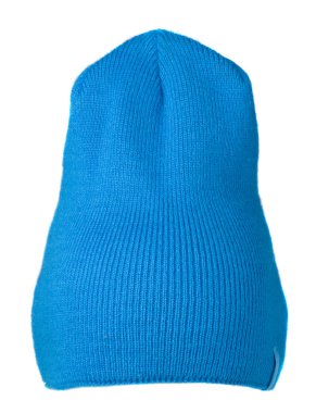  Beyaz arka plan .knitted hat.blue şapka izole şapka