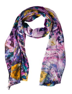 eşarp yaz. çok renkli atkı. Eşarp Üstten Görünüm