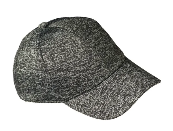 Beyaz arka plan üzerinde izole şapka. Güneşlik .pockmarked h ile şapka — Stok fotoğraf