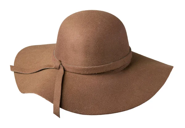 Chapéu fedora. chapéu isolado no fundo branco — Fotografia de Stock