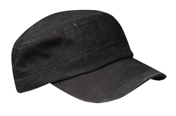 Tapa aislada sobre fondo blanco. gorra con gorra visor.black —  Fotos de Stock