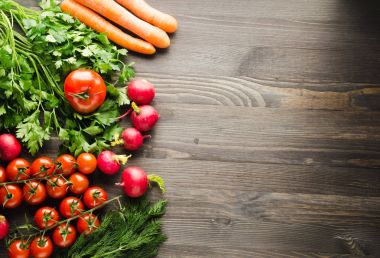 Taze sebze. Renkli sebze arka plan. Sağlıklı vegeta