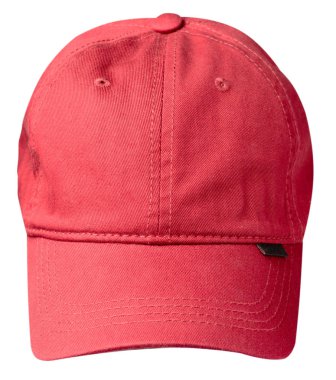 Beyaz arka plan üzerinde izole şapka. Bir siperliği ile şapka. kırmızı şapka