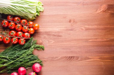 Taze sebze. Renkli sebze arka plan. Sağlıklı vegeta