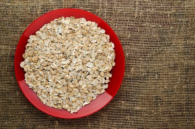  müsli ahşap bir masa üzerinde. müsli üstten görünüm. sağlıklı gıda .