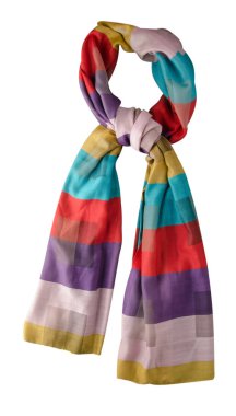 eşarp yaz. çok renkli atkı. Eşarp Üstten Görünüm