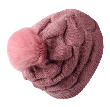   Örgü şapka beyaz arkaplanda izole