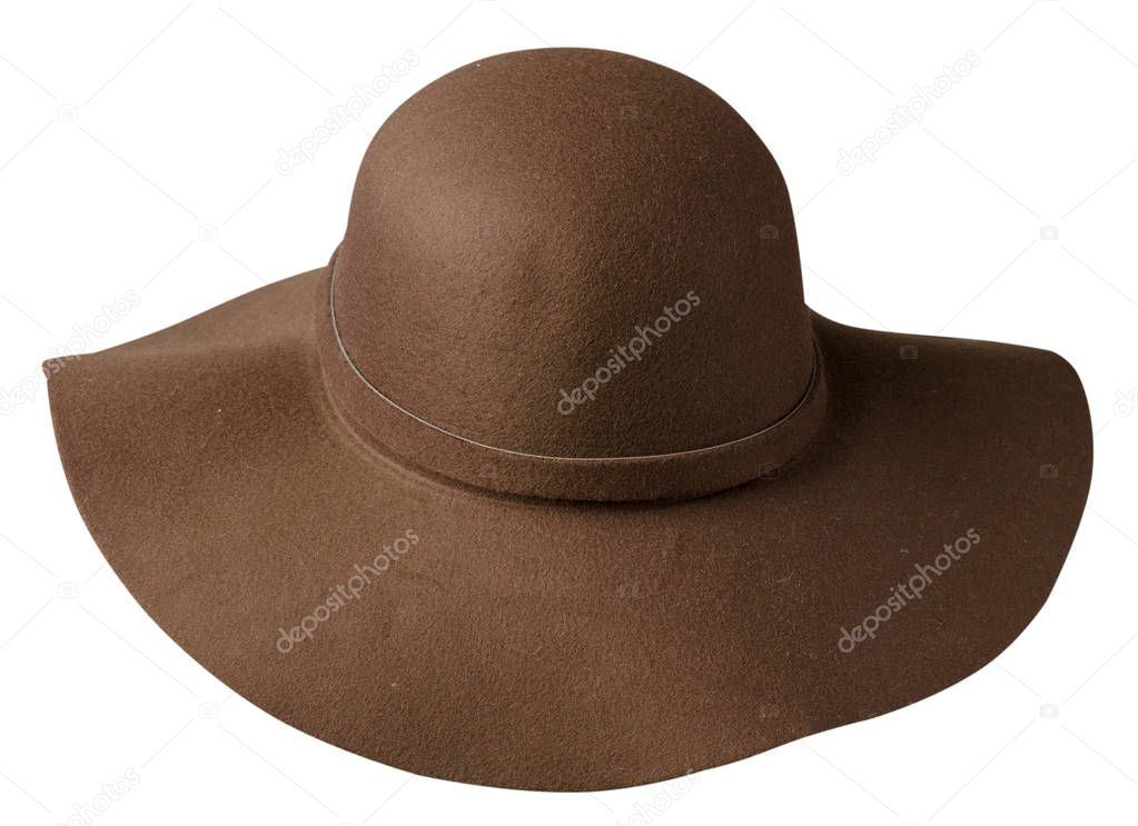  fedora   hat isolated on white  