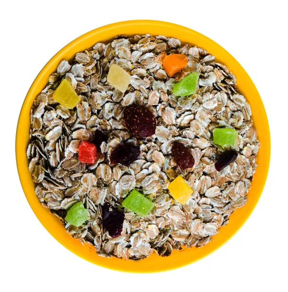    Yulaf ezmesi kuru meyve (çilek, üzüm, kivi, şeftali)