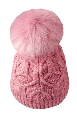   Örgü şapka beyaz arkaplanda izole