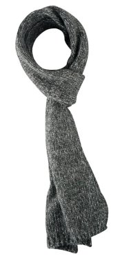   Atkı beyaz arkaplanda izole edildi. Üst görünüm