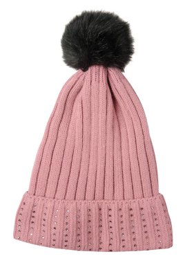   Örgü şapka beyaz arkaplanda izole