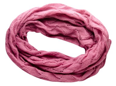   Atkı beyaz arkaplanda izole edildi. Üst görünüm