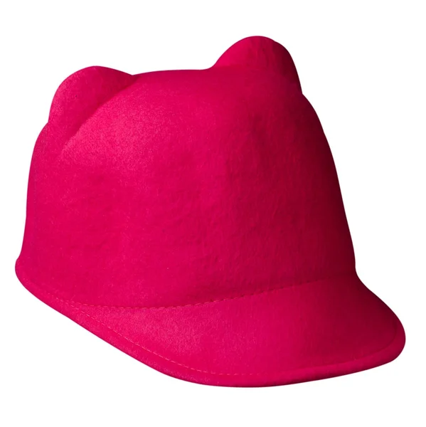 Women's hat felt isolated on white background .fashion hat fel — Stock Photo, Image