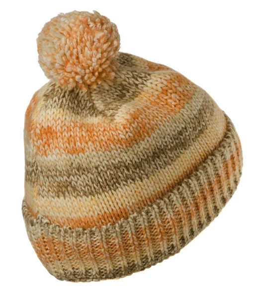 Knitted hat isolated on white background — Stock Photo, Image