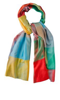 eşarp yaz. çok renkli atkı. Eşarp Üstten Görünüm