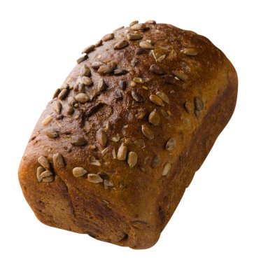 Beyaz arka plan üzerinde izole ekmek. ekmek en iyi görünümü