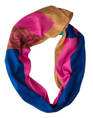 eşarp yaz. çok renkli atkı. Eşarp Üstten Görünüm