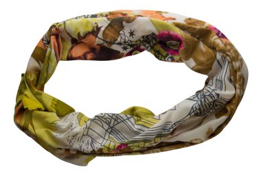 eşarp yaz. çok renkli atkı. Eşarp Üstten Görünüm