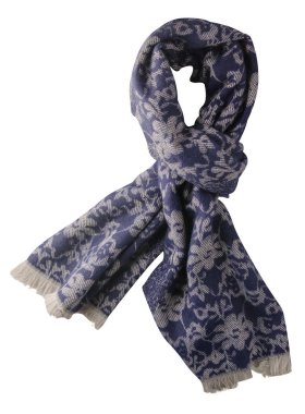   Atkı beyaz arkaplanda izole edildi. Üst görünüm