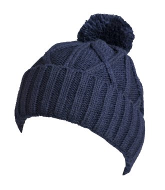   Örgü şapka beyaz arkaplanda izole