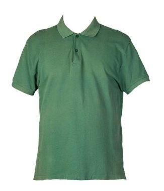 Kısa kollu tişört beyaz arka plandaki pamuklu gömleğe izole edilmiş. Sıradan stil