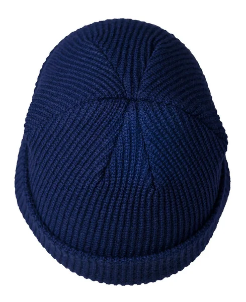 Docker chapéu de malha isolado no fundo branco. rap na moda — Fotografia de Stock