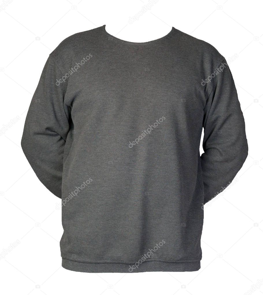 sweatshirt isolated on a white background. sweatshirt front view