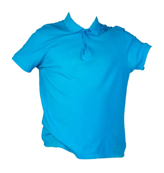 Tričko s krátkými rukávy izolované na bílém pozadí bavlněné košile přední pohled. Nenucený styl — Stock fotografie