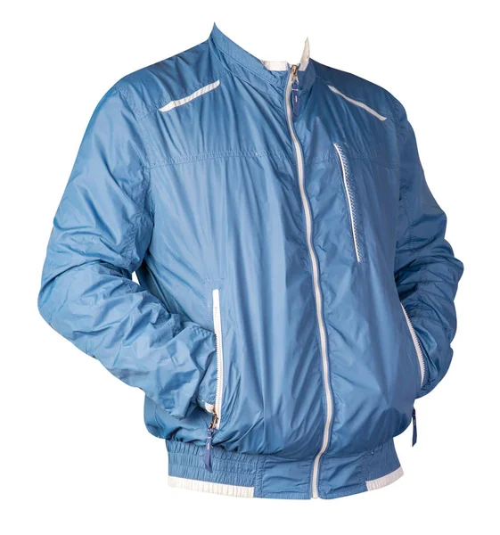스포츠 재킷은 흰 배경에 분리되어 있습니다. 바람막이 재킷 — 스톡 사진