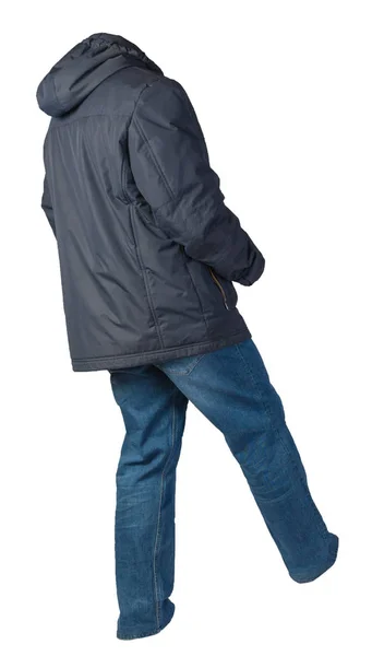 Jaqueta masculina e jeans isolado no fundo branco . — Fotografia de Stock