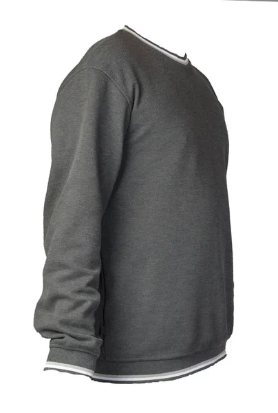 Beyaz arka planda izole edilmiş bir sweatshirt. sweatshirt ön görünümü — Stok fotoğraf