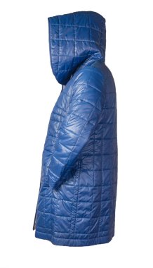 Kapüşonlu kadın ceketi beyaz arka planda izole edilmiş.. 