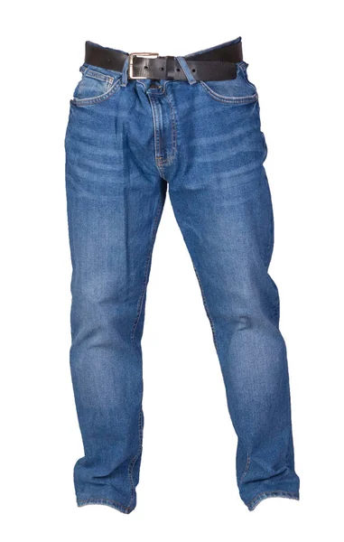Jeans biru diisolasi pada background.Beautiful jeans — Stok Foto