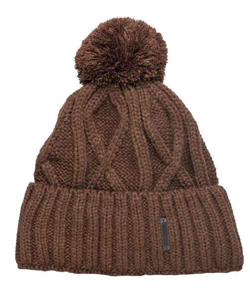   Örgü şapka beyaz arkaplanda izole