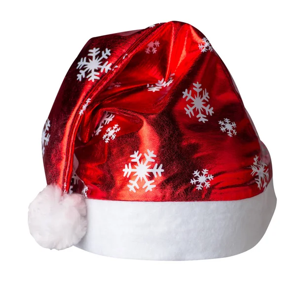 Cappello Babbo Natale isolato su sfondo bianco. Cappello Babbo Natale — Foto Stock