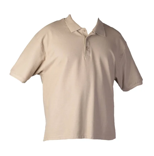 Koszulka z krótkim rękawem izolowana na białym tle bawełnianej koszuli — Zdjęcie stockowe