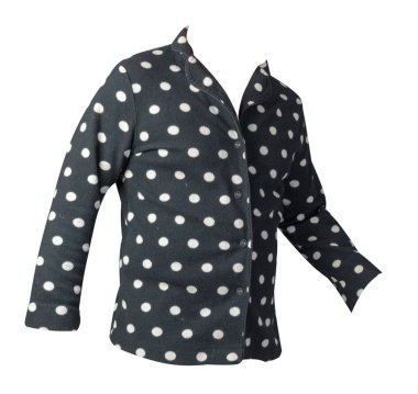 Kadın örgü süveter beyaz arka planda izole