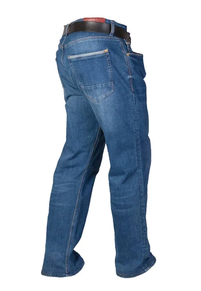 Jeans biru diisolasi pada background.Beautiful jeans — Stok Foto