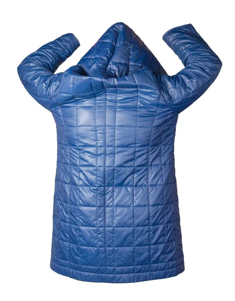 Kapüşonlu kadın ceketi beyaz arka planda izole edilmiş.. 