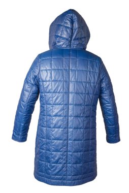 Kapüşonlu kadın ceketi beyaz arka planda izole edilmiş.. 