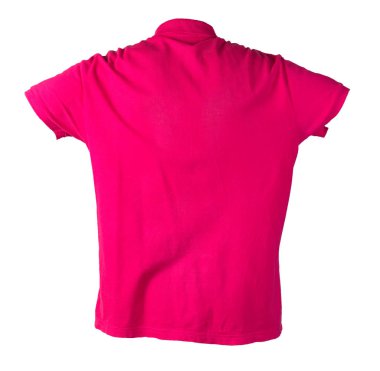 Beyaz arka plandaki pamuklu tişörte izole edilmiş kısa kollu tişört. Sıradan stil