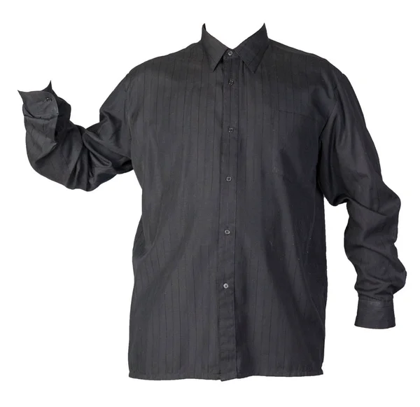 Pánská košile s dlouhými rukávy izolované na bílém pozadí. — Stock fotografie
