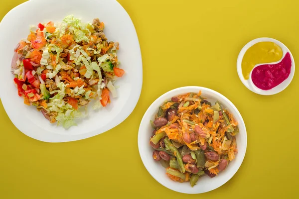 蔬菜鸡胃沙拉 — 图库照片
