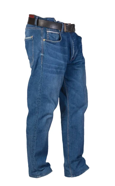 Blue jeans geïsoleerd op een witte achtergrond. Mooie jeans — Stockfoto