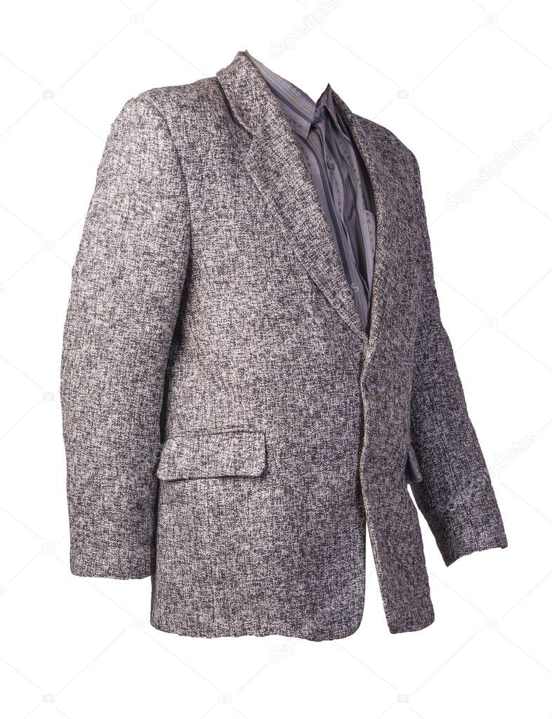 jacket with buttons isolated on white background