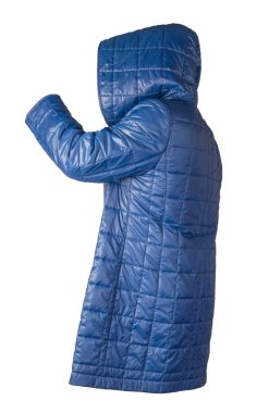 Kapüşonlu kadın ceketi beyaz arka planda izole edilmiş.. 