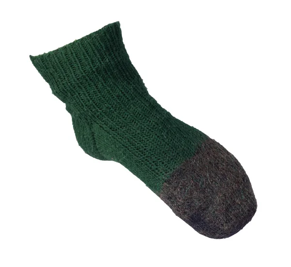 Vlněné ponožky izolované na bílém pozadí. — Stock fotografie